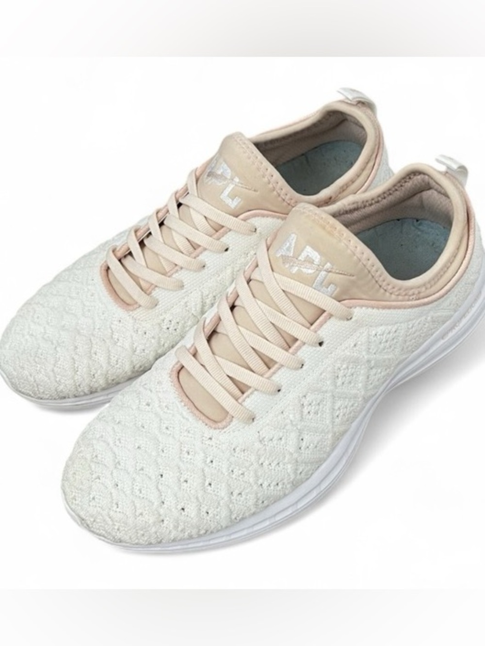 APL Women's White and Tan Sneakers